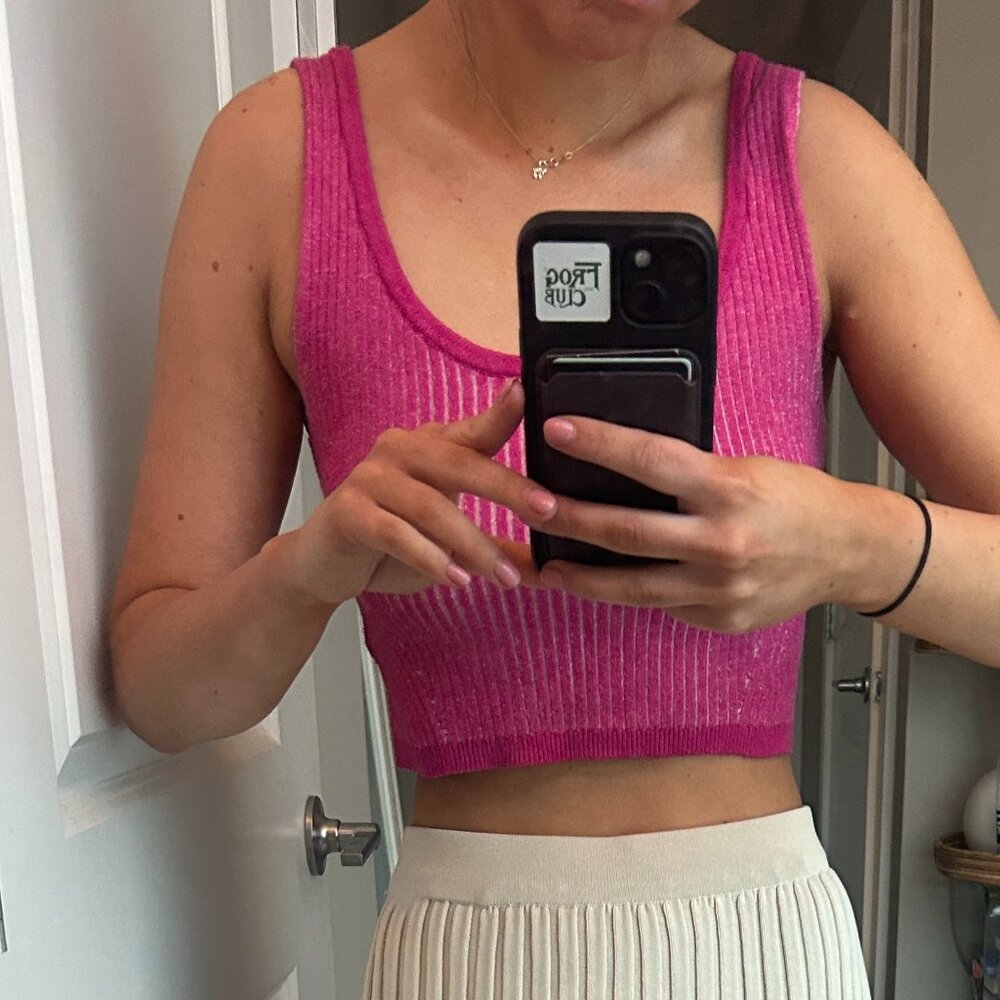 Target WildFable Pink Crop Top Size S